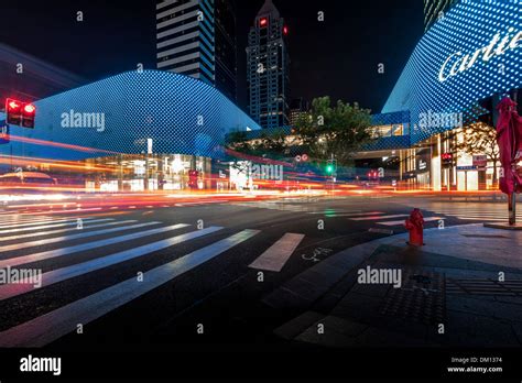 Hong Kong Plaza Hotspot Xintiandi At Night Puxi Shanghai China