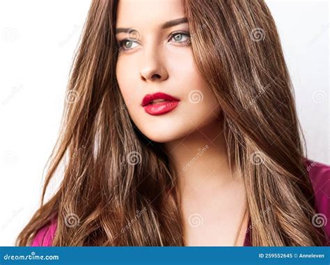 Hairstyle Beauty And Hair Care Beautiful Woman With Long Natural Brown Hair Glamour Portrait