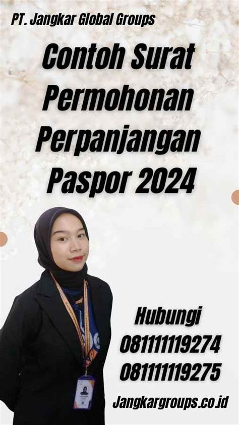 Contoh Surat Permohonan Perpanjangan Paspor 2024 Jangkar Global Groups