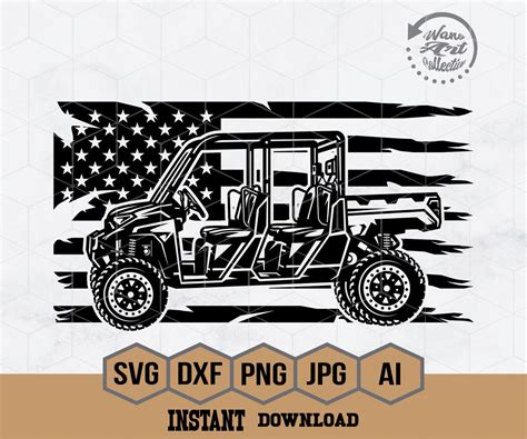 Us Polaris Ranger Svg 4 Seater Svg Atv Ranger Svg 4 Wheelers Svg Off