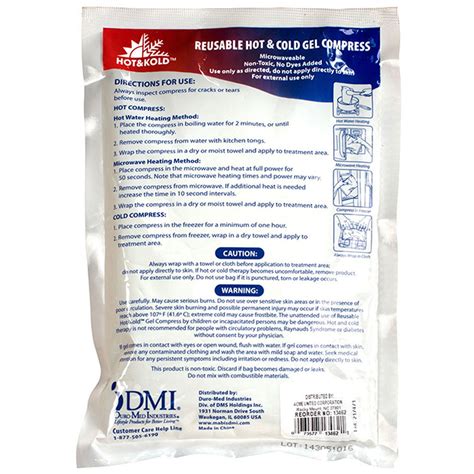 Reusable Hot Cold Pack X Pack Of Acm Acme United Corporation First Aid Safety