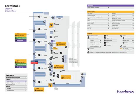 London Heathrow Airport Terminal 3 Map (Most Up-To-Date) - All Maps