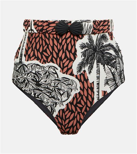 Johanna Ortiz High Rise Printed Bikini Bottoms Johanna Ortiz