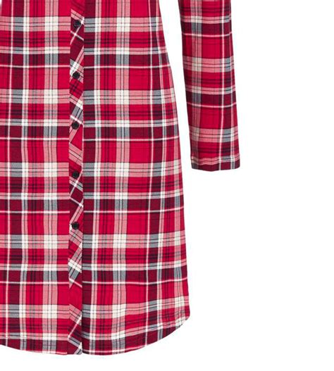 Liquette Manches Longues Carreaux Rouge Ringella Lingerie Sipp