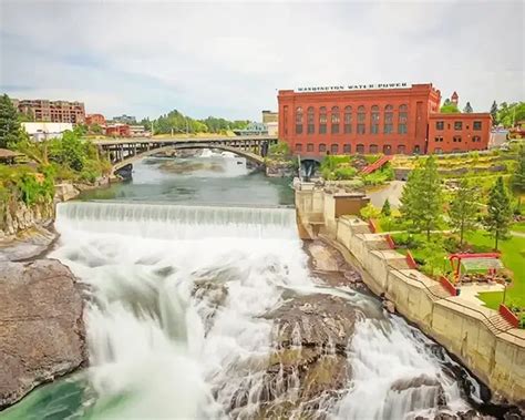 Riverfront Park Spokane Washington Diamond Painting Painting | Diamond Painting Kits