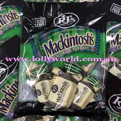 mackintoshs licorice toffee  lollyworld  world  lollies