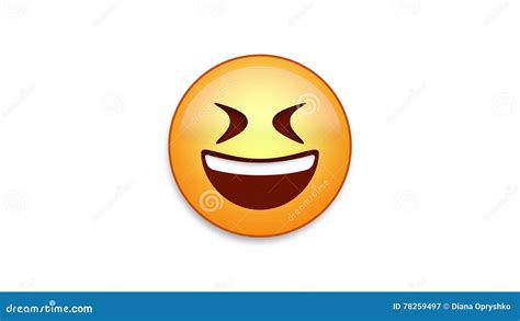 Big Grin Emoji With Luma Matte Stock Illustration Illustration Of