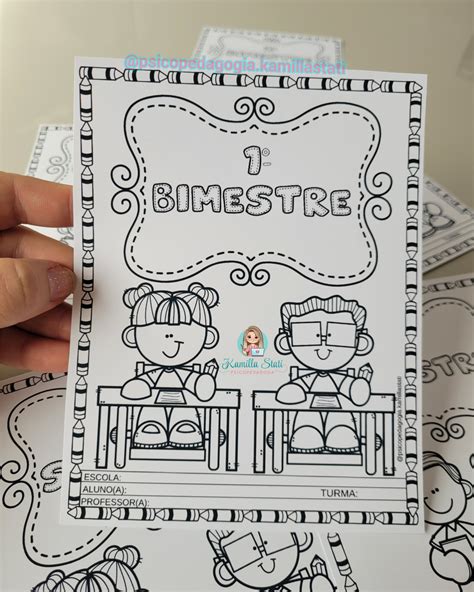 Capa 1 Bimestre Para Colorir