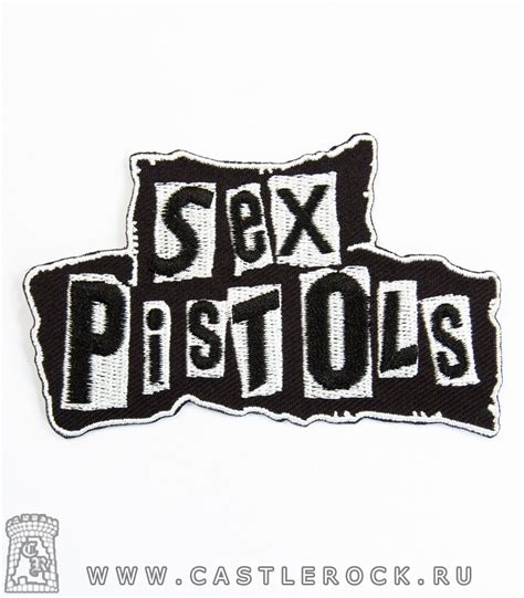 Нашивка термо Sex Pistols лого вышивка Нашивки Рок магазин атрибутики Castle Rock