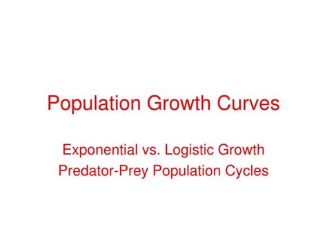 Ppt Population Growth Curves Powerpoint Presentation Free Download