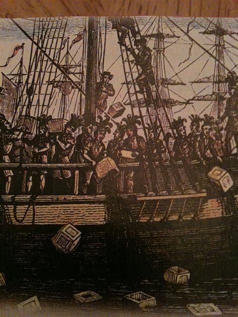 The Boston Tea Party was when the colonists threw tea of ships into the ...