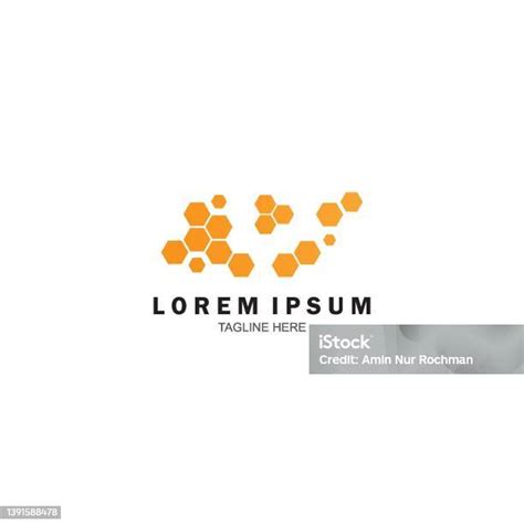 vektor logo madu ilustrasi stok  gambar  sarang lebah