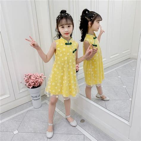 Купить Летний наряд маленькой принцессы, детское женское ханьфу, ципао ...