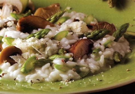 Sabores Saudáveis Risotto de Espargos e Cogumelos