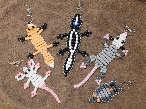 Beaded Animal Keychain | Woodland Animals | Pony Beads | 90s