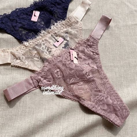 Jual VS THE LACIE ALTHEA Floral Lace Thong Panty Sexy Gstring Lingerie G String CD Hot Cheeky