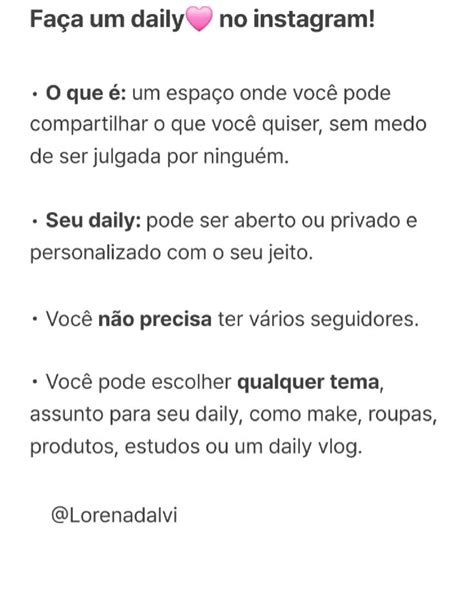 Daily Significado No Instagram - Faça um daily no Instagram! em 2025 | Instagram, Dicas de blogger ...