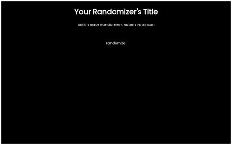 totally random randomizer perchance generator