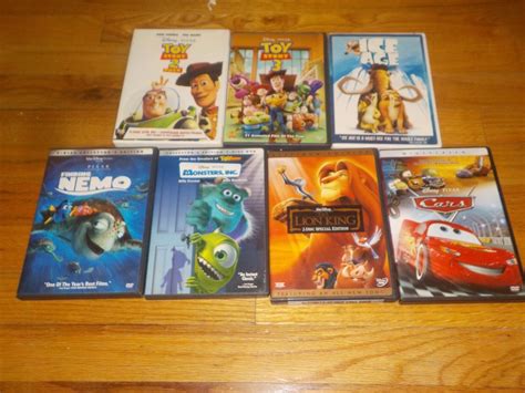 Toy Story 1 3 Ice Age Cars Finding Nemo Monsters Inc The Lion