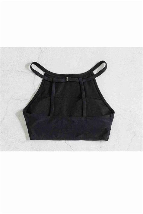 Angelsin Tankini Bikini Üstü Siyah MS Stilimon