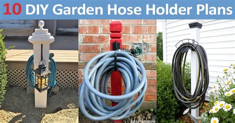 Diy Free Standing Garden Hose Hanger Garden Design Ideas