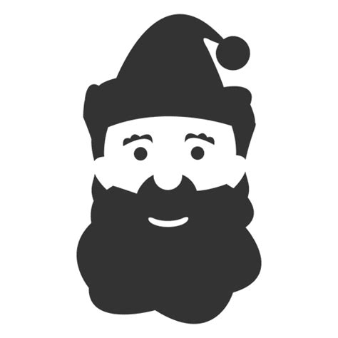 Diseño Png Y Svg De Icono De Cara De Santa Claus Para Camisetas