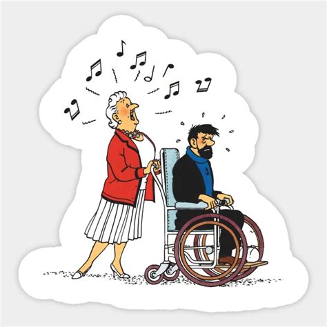 haddock bianca singing couple haddock sticker teepublic