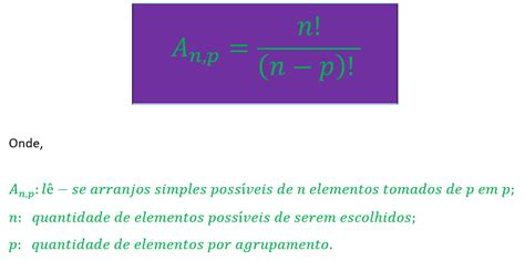 Arranjo Simples - Análise combinatória: arranjo simples e com repetição