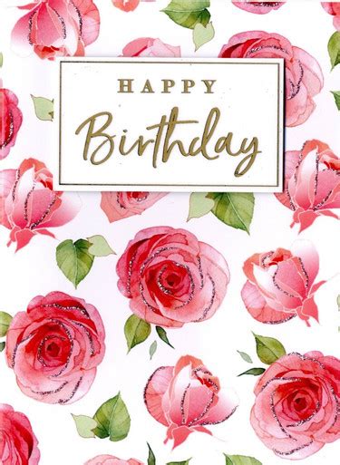 Happy Birthday Roses Second Nature Yours Truly Cards Occasion Cards