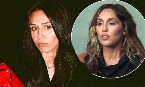 Miley Cyrus Goes Brunette Wrecking Ball Hitmaker Dyes Signature Blonde Locks And Fans Freak