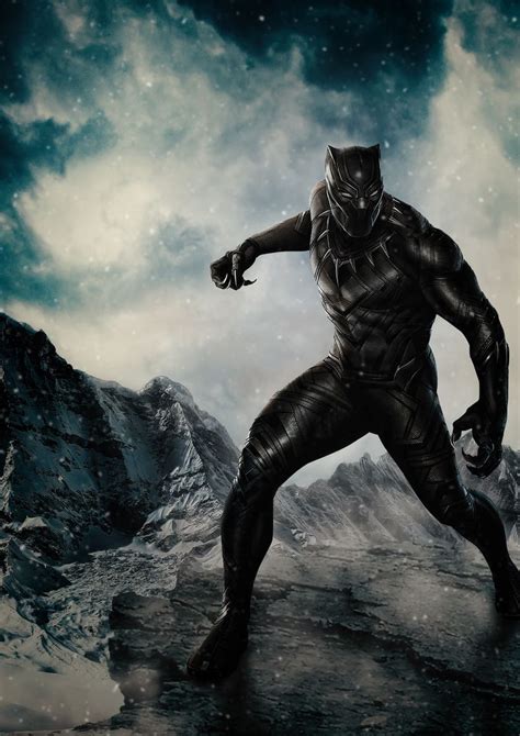 Black panther Movie Poster | Black panther movie poster, Black panther ...