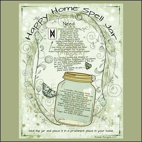 Happy Home Spell Jar Wiccan Spell Book Happiness Spell Spells