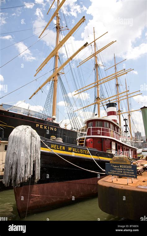 South Street Seaport Stock Photo Alamy