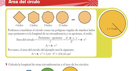 Blog De Sexto B Cia Mar A Sanl Car Matem Ticas T Rea Del Circulo