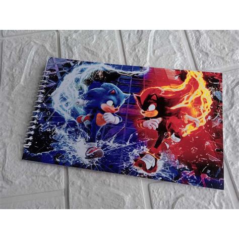 Caderno Do Sonic 3 - Mini Caderno de Desenho Sonic 3 | Shopee Brasil