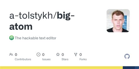 github  tolstykhbig atom atom  hackable text editor