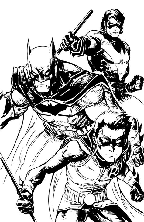 batman  robin printable coloring pages  getdrawings