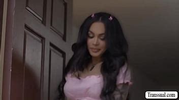 Latina TS Gets Horny And Fucks Oil Seller After Seeing Nipples XVIDEOS