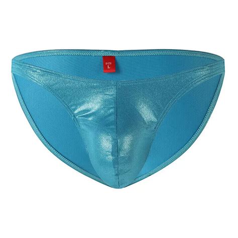 Men S Low Rise Swim Brief Classic Bikini Swimwear Sexy Shiny Swimsuit Beachwear EBay