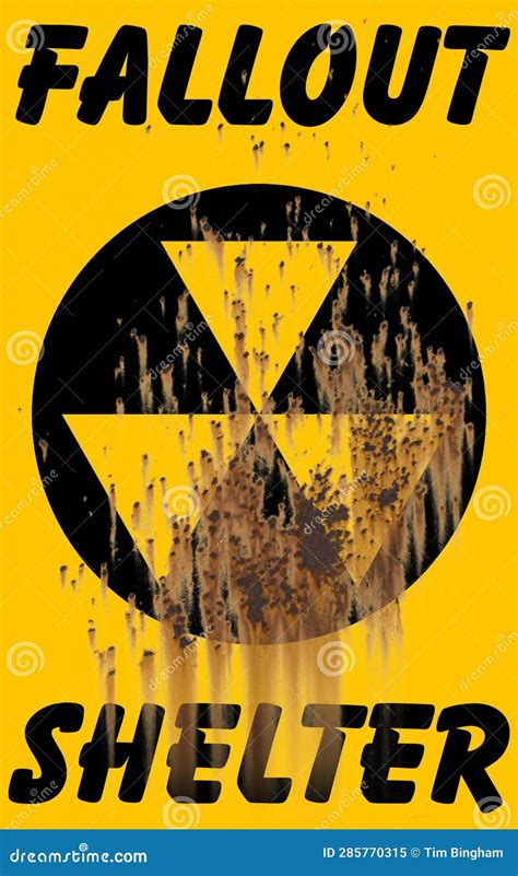 Fallout Shelter Warning Symbol Royalty Free Stock Image Cartoondealer