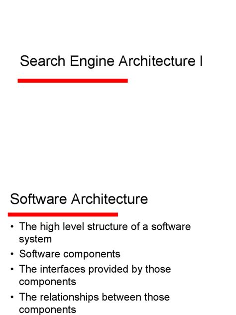 search engine architecture   search engine indexing