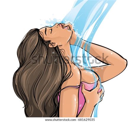Waterfall Nude Over Royalty Free Licensable Stock Vectors Vector Art Shutterstock