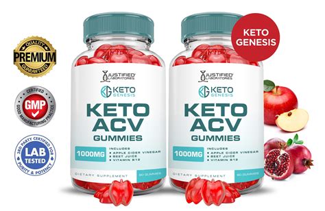 Keto Genesis Acv Gummies Diet And Health Supplement Pack Of 2 1000mg