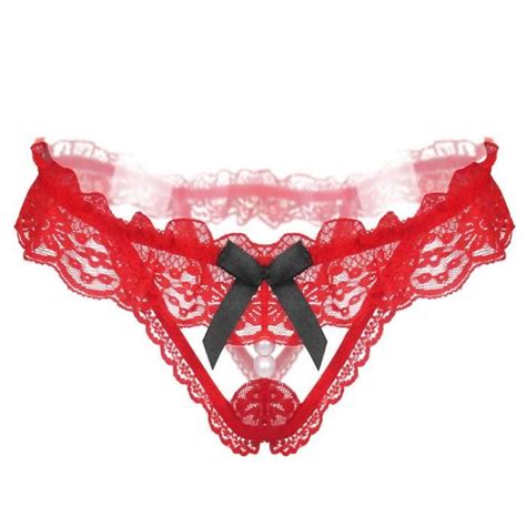Slip Sexy Femmes Culotte En Dentelle Sans Couture Sous Vêtements Doux Lingerie Rd Rouge Achat