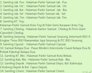 Cek Lokasi Bayar Pajak Kendaraan Di Samsat Keliling Senin Februari