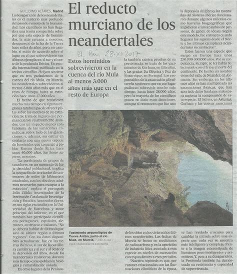 Blog De Geograf A E Historia Ies Fco De Goya Neandertales Murcianos