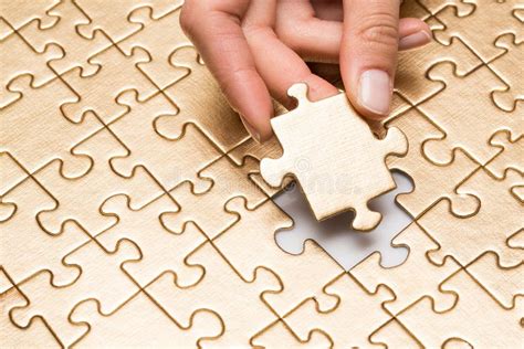 Puzzle With Missing Piece Stock Photo Image Of Complete 44809490