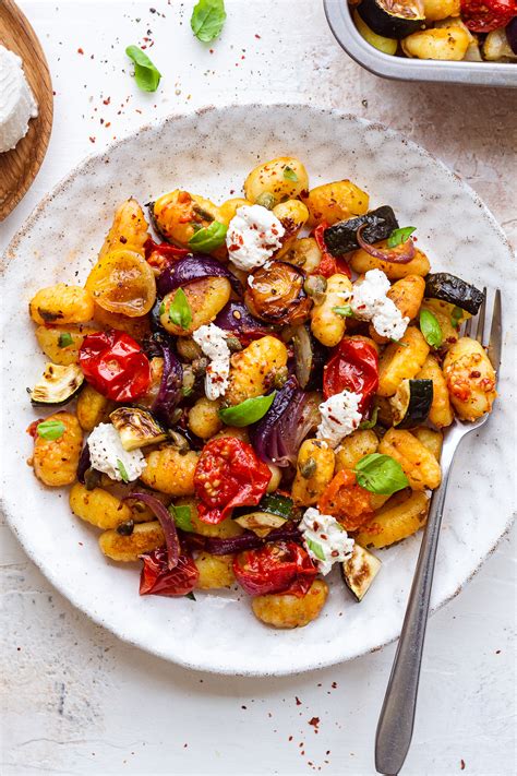 Baked Gnocchi With Summer Vegetables Lazy Cat Kitchen