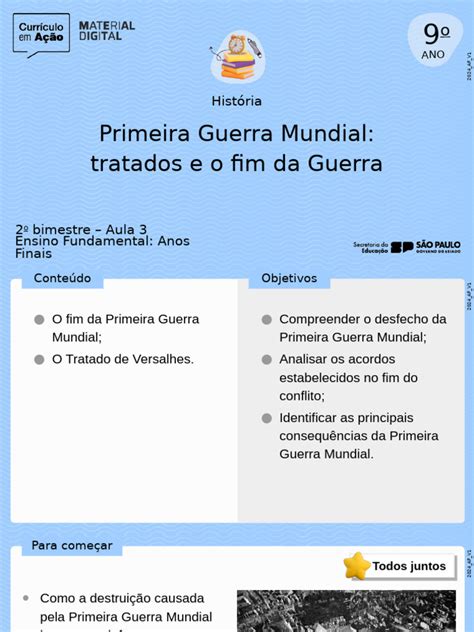 Qual Tratado Encerrou A Primeira Guerra Mundial - Tratados e Consequências da 1ª Guerra Mundial | PDF | Primeira Guerra ...