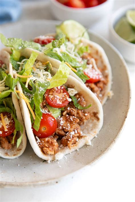 Ground Turkey Tacos - The Forked Spoon